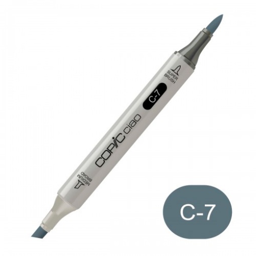 Marcador COPIC Ciao 2 Pontas C7 Cool Gray