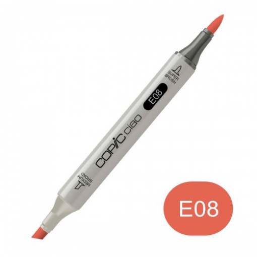 Marcador COPIC Ciao 2 pontas E08 brown