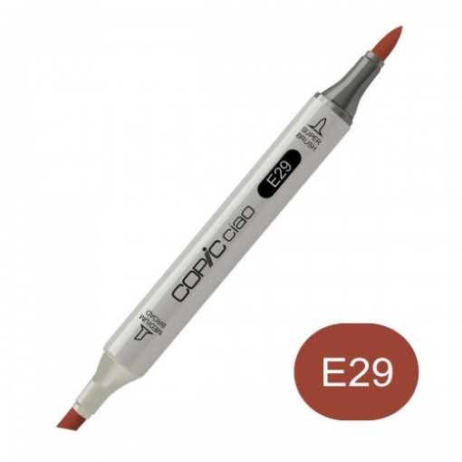 Marcador COPIC Ciao 2 pontas E29 burnt umber