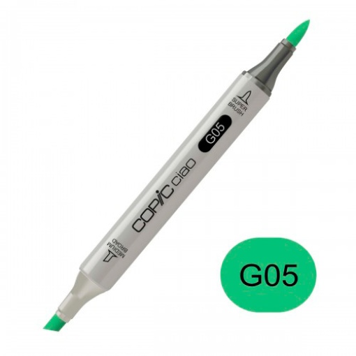 Marcador COPIC Ciao 2 pontas G05 emerald green