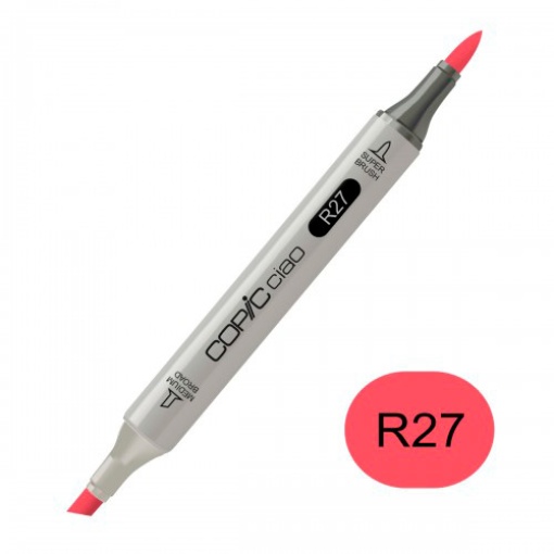 Marcador COPIC Ciao 2 pontas R27 cadmium red