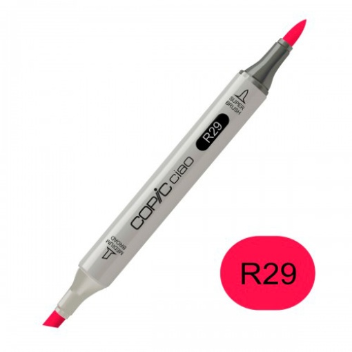 Marcador COPIC Ciao 2 pontas R29 crimson