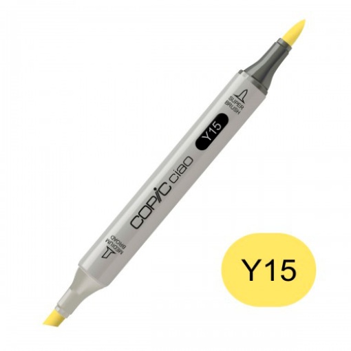 Marcador COPIC Ciao 2 pontas Y15 cadmium yellow
