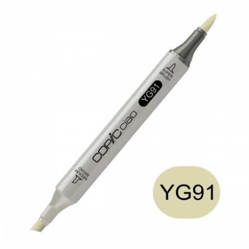 Marcador COPIC Ciao 2 pontas Yg91 putty