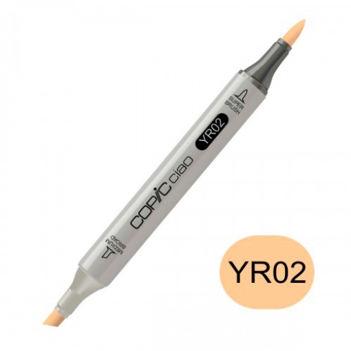 Marcador COPIC Ciao 2 pontas Yr02 Light Orange