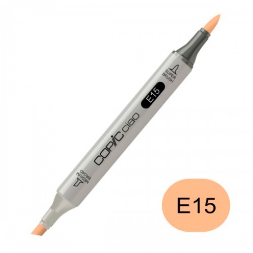 Marcador COPIC Ciao 2 pontas E15 dark suntan