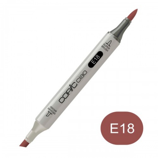 Marcador COPIC Ciao 2 Pontas E18 Copper