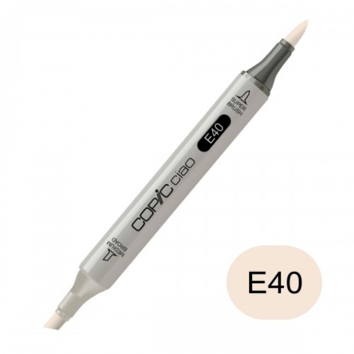 Marcador COPIC Ciao 2 pontas E40 Brick White