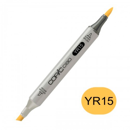 Marcador COPIC Ciao 2 pontas Yr15 Pumpkin Yellow