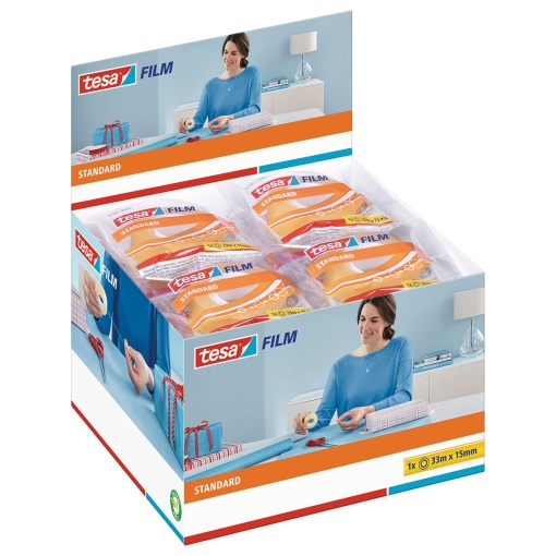Fita adesiva 33mx15mm transparente TESAFILM Standard 57381