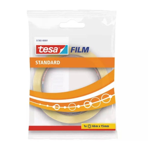 Fita Adesiva 66mx15mm Transparente TESAFILM STANDARD 57382