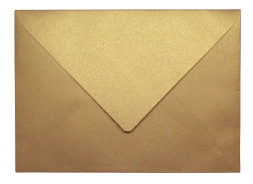 Envelope Metalizado SIMPLY C5 162x229mm Ocre com 10