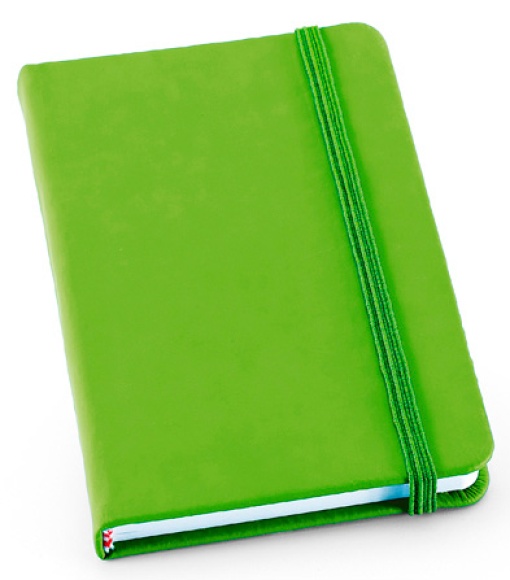Caderno A6 Meyer Liso 80 folhas com Elástico Verde Claro