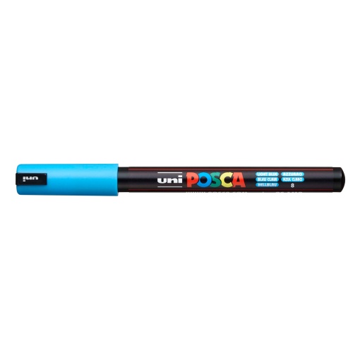 POSCA Marker Pc-1mr extra fine 0.7mm light blue 8