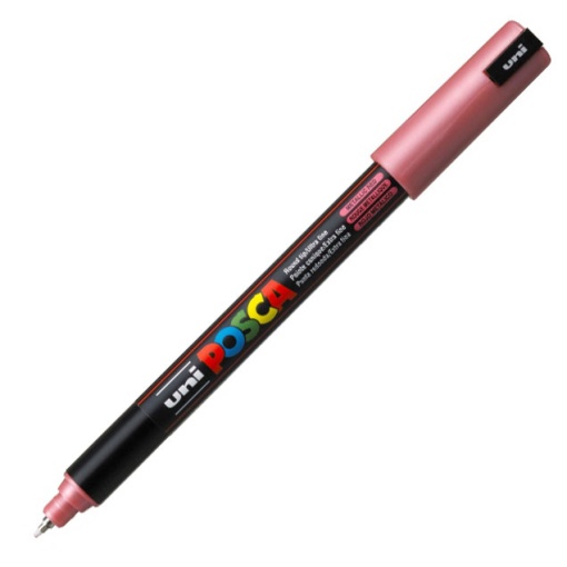 Marcador UNI Posca Pc-1mr extra fino 0,7mm M15 vermelho metálico