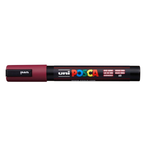 POSCA PC-5M Medium Marker 1.8-2.5mm Bordeaux 60