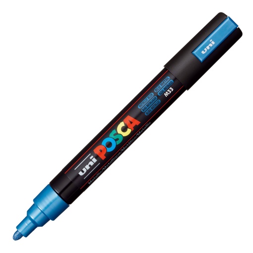 Marcador POSCA Pc-5m médio 1,8-2,5mm azul metálico M33