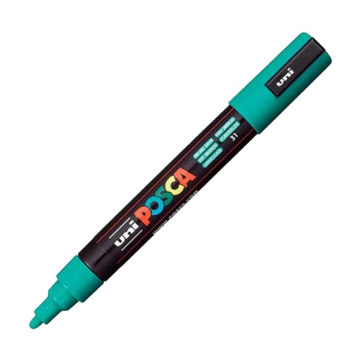 Marcador POSCA Pc-5m médio 1,8-2,5mm verde esmeralda 31
