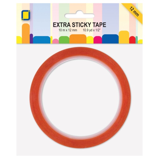 Fita Bi-adesiva 10mx12mm Extra Forte Vermelho EXTRA STICKY TAPE 33180
