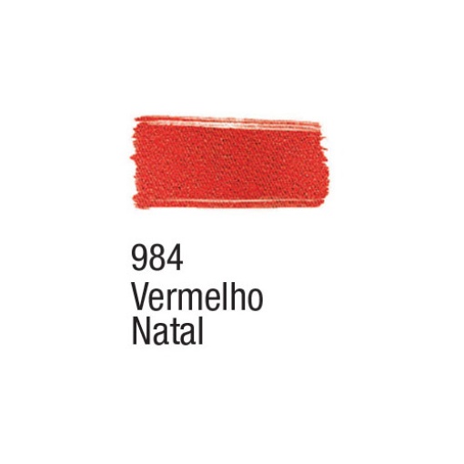 Tinta para tecido ACRILEX vermelho Natal 984 37ml