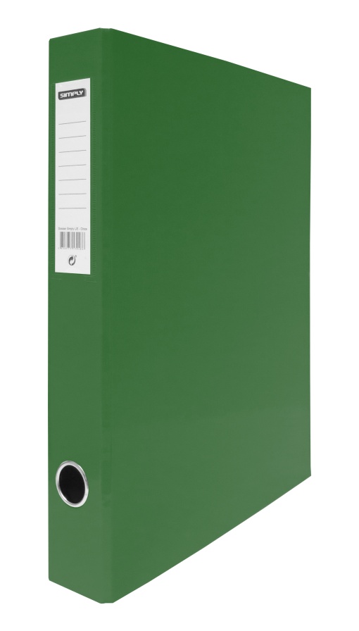 Pasta de Arquivo SIMPLY A4 Comercial lombada de 40mm 2 Argolas Verde