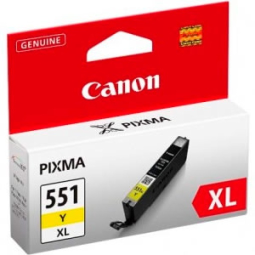 Tinteiro CANON 551XL Y Amarelo CLI551YXL Pixma MG6350/MG5450/IP7250 Alta Capacidade