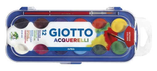 Aguarelas GIOTTO com 12 cores 30mm