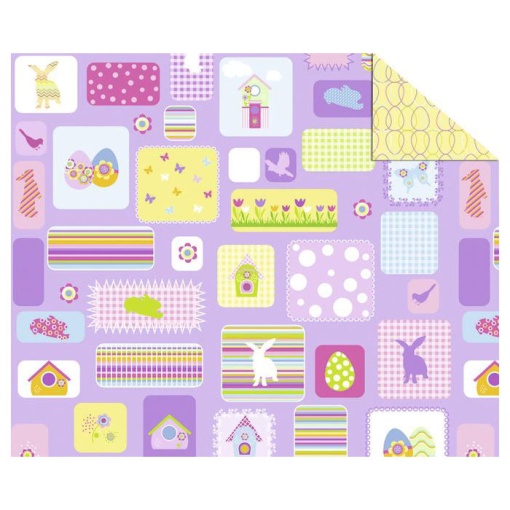 Cartolina URSUS 300g Páscoa 49.5x68cm Coelhos/Ovos