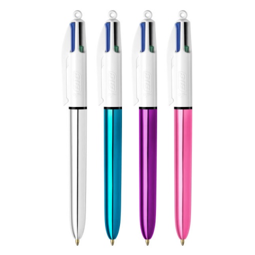 Esferográfica de 4 Cores BIC 4 Colours Shine Sortidas