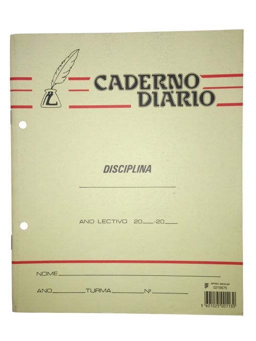 Caderno Diário PENA PF Agrafado Quadriculado 36 folhas 60g 22,2x19,1cm