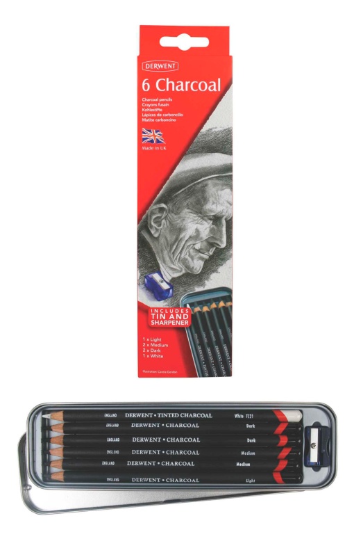 Lápis de Carvão DERWENT caixa com 6