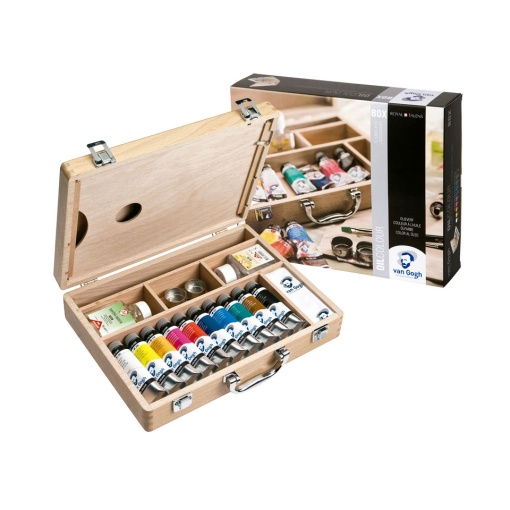 Conjunto de pintura a óleo TALENS Van Gogh 10 tubos de 40ml+acessórios