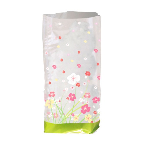 Saco Celofane Flores 14,5x23,5cm com 10