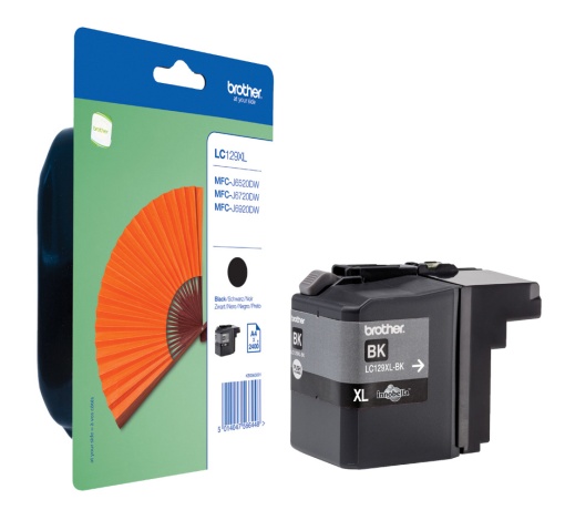 Tinteiro BROTHER LC129XL BK Preto MFCJ6720DW/MFCJ6920DW Alta Capacidade 2400 Páginas