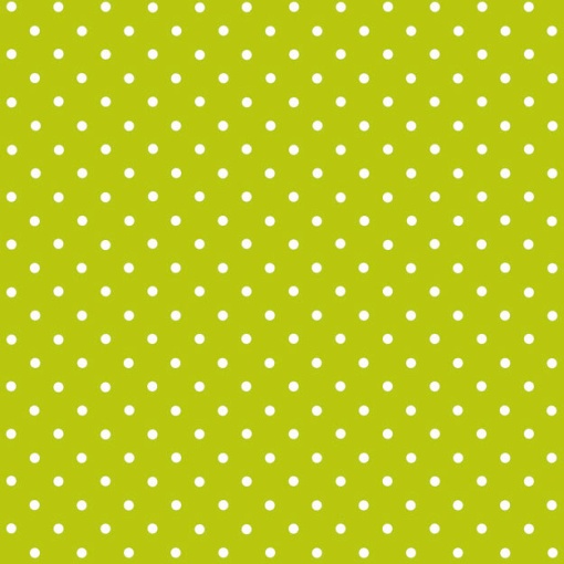 Película Adesiva D-C-FIX 45cmx2m Verde com Bolinhas Brancas 346-0629
