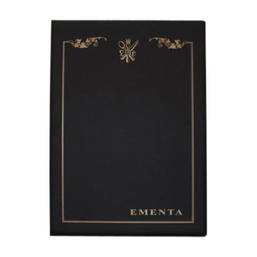 Capa para ementas A4 com 4 bolsas ROMA