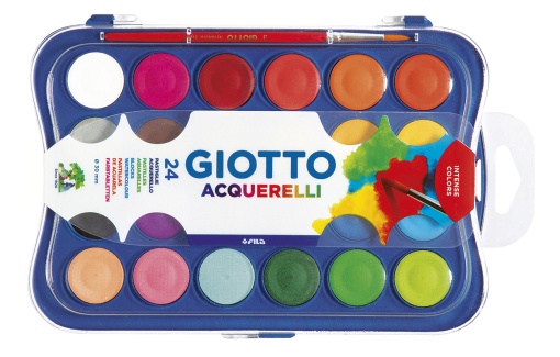 Aguarelas GIOTTO com 24 cores 30mm