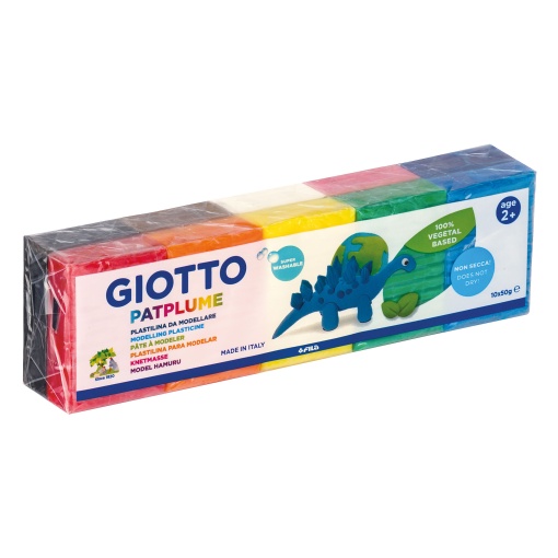 Plasticina GIOTTO Patplume 10 Cores x 50g