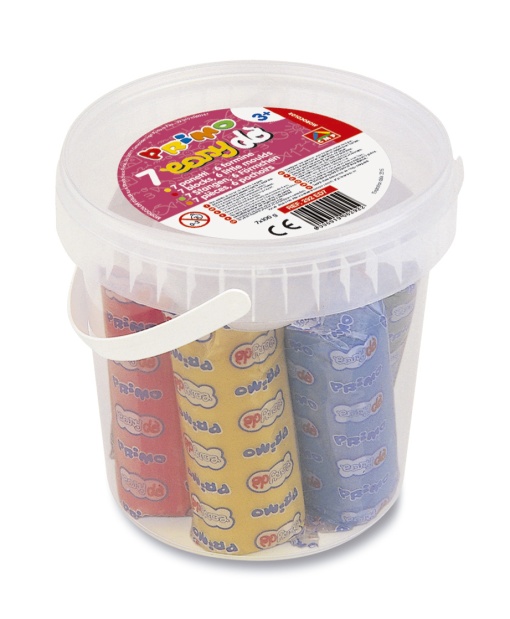 Pasta de Modelar PRIMO Easy do Balde (7x100g) + 6 Moldes