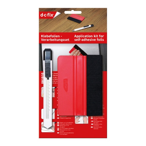 Kit D-C-FIX X-ato + espátula para aplicar autocolante