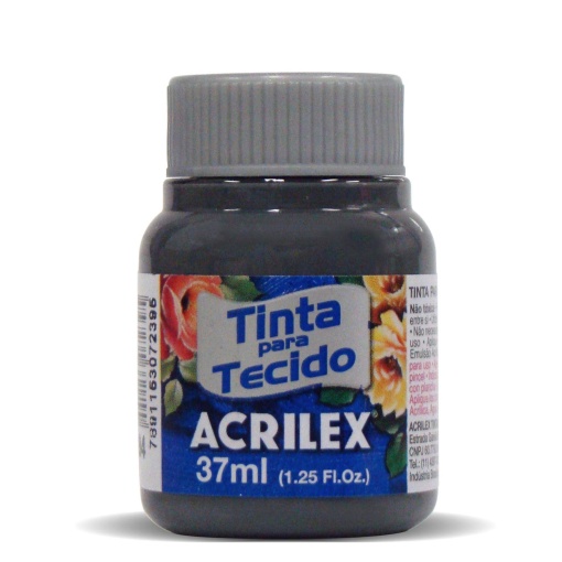 Tinta para Tecido ACRILEX Cinza Chumbo 994 37ml