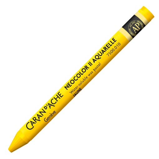 Lápis de cera aguarelável Caran d'Ache Neocolor II amarelo 010