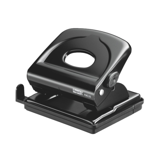 Furador RAPID FMC25 25 folhas preto metalizado