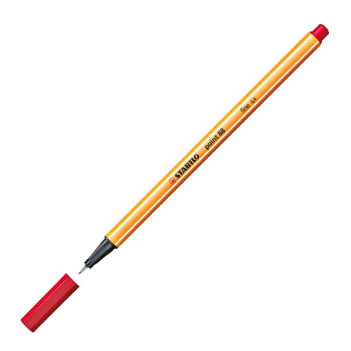 Fineliner STABILO Point 88 0,4mm Vermelho 40