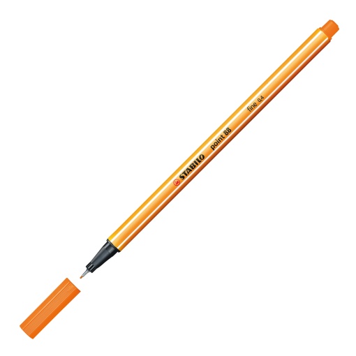 Fineliner STABILO Point 88 0,4mm Laranja 54