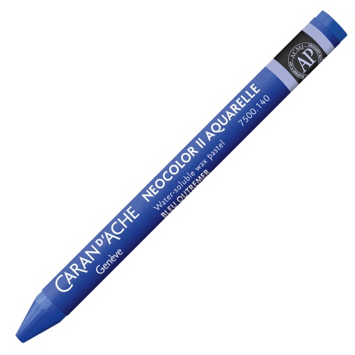 Lápis de cera aguarelável Caran d'Ache Neocolor II azul ultramar 140