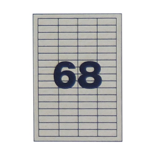 Etiquetas A4 48,5x16,9mm branco 100 folhas MULTI 3 - 6800 unidades