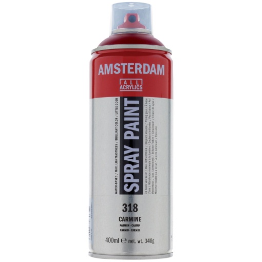 Tinta Spray Acrílica AMSTERDAM Carmim 318 400ml