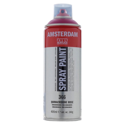 Tinta spray acrílica AMSTERDAM rosa 366 400ml