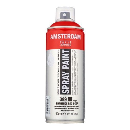 Tinta Spray Acrílica AMSTERDAM Vermelho Naftol Escuro 399 400ml